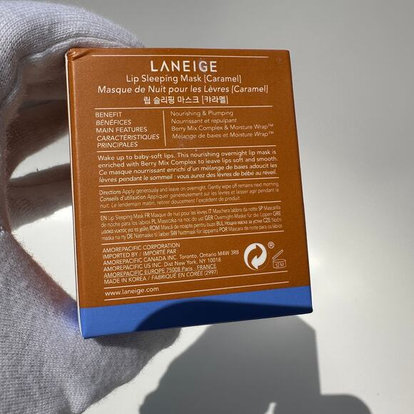 Laneige Lip Sleeping Mask Caramel Limited Edition Rare New in Box 20g / 0.70 oz - Picture 9 of 12